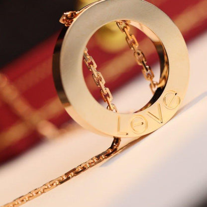 [Noble Aura jewelry]LOVE NECKLACE ADJUSTABLE ROSE GOLD