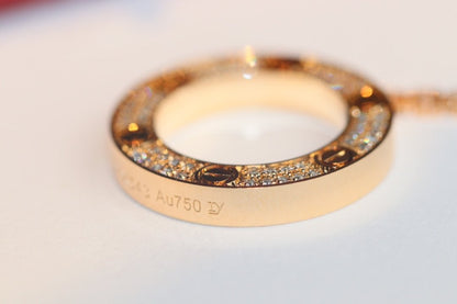 [Noble Aura jewelry]LOVE NECKLACE ADJUSTABLE ROSE GOLD