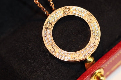 [Noble Aura jewelry]LOVE NECKLACE ADJUSTABLE ROSE GOLD