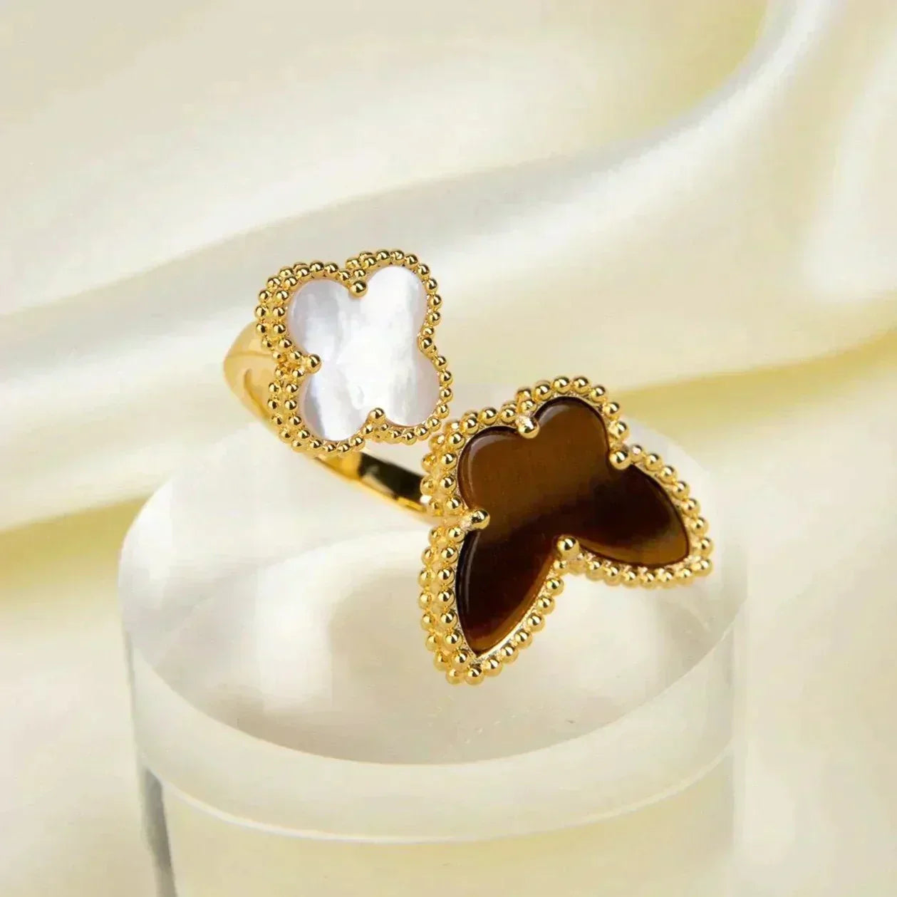 [Noble Aura jewelry]LUCKY BETWEEN THE FINGER RING