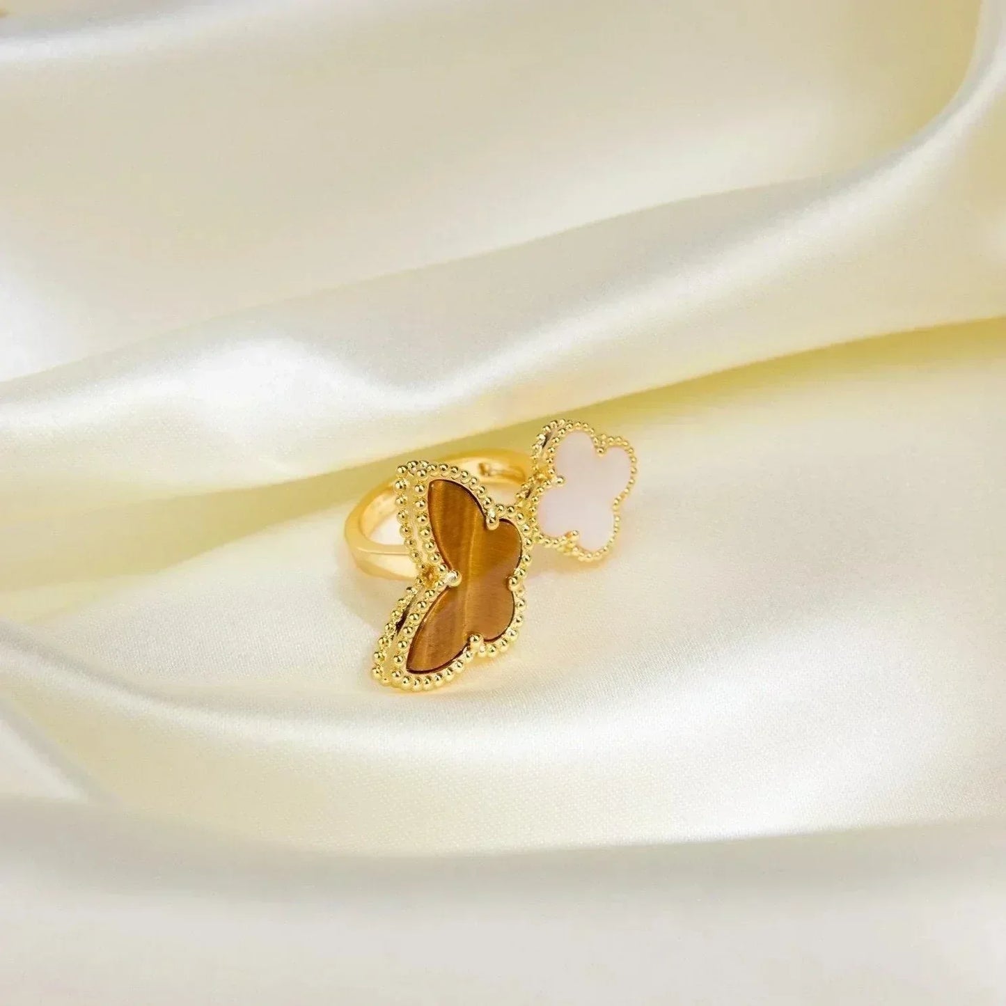 [Noble Aura jewelry]LUCKY BETWEEN THE FINGER RING