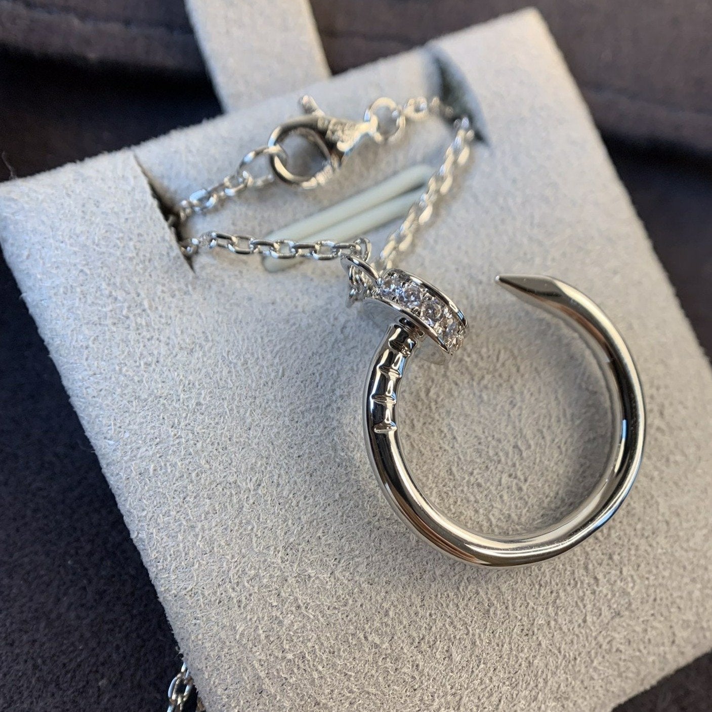 [Noble Aura jewelry]JUSTE NECKLACE SILVER DIAMONDS