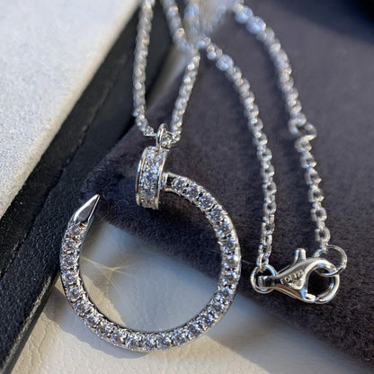 [Noble Aura jewelry]JUSTE NECKLACE SILVER DIAMONDS