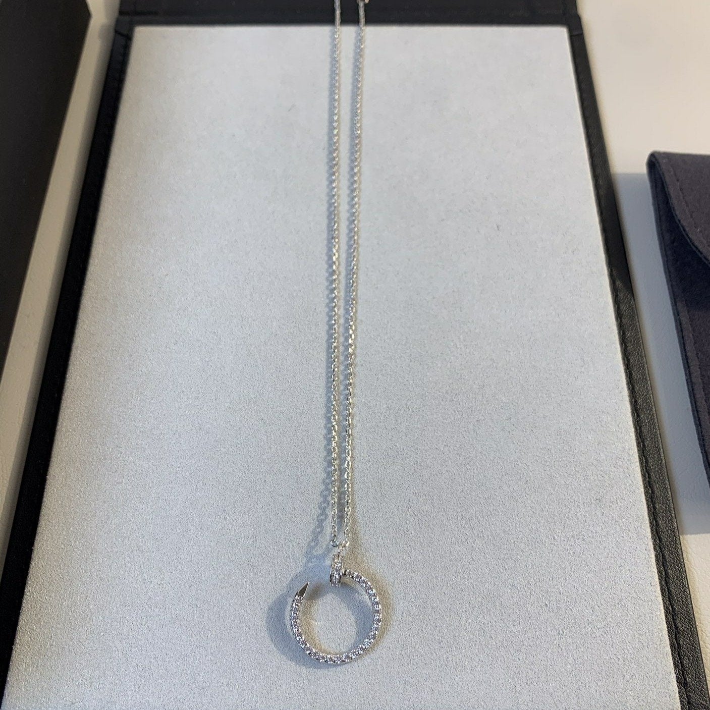 [Noble Aura jewelry]JUSTE NECKLACE SILVER DIAMONDS