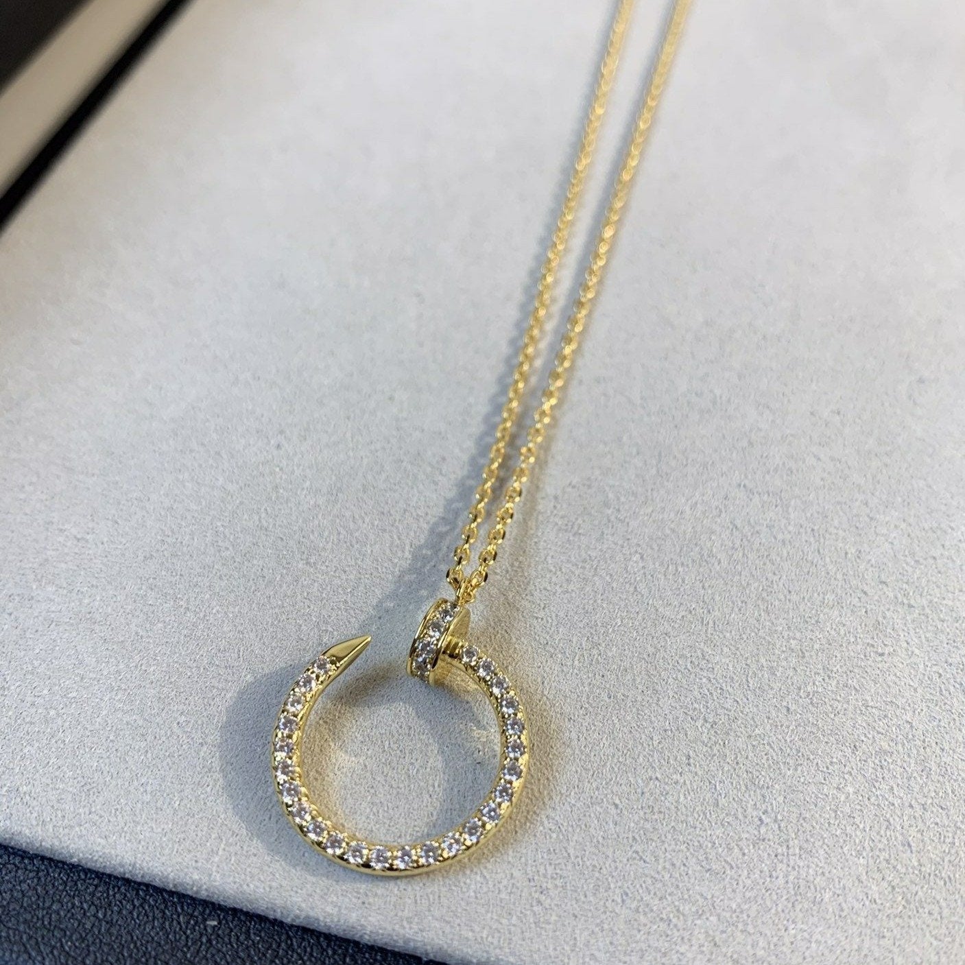 [Noble Aura jewelry]JUSTE NECKLACE GOLD DIAMONDS
