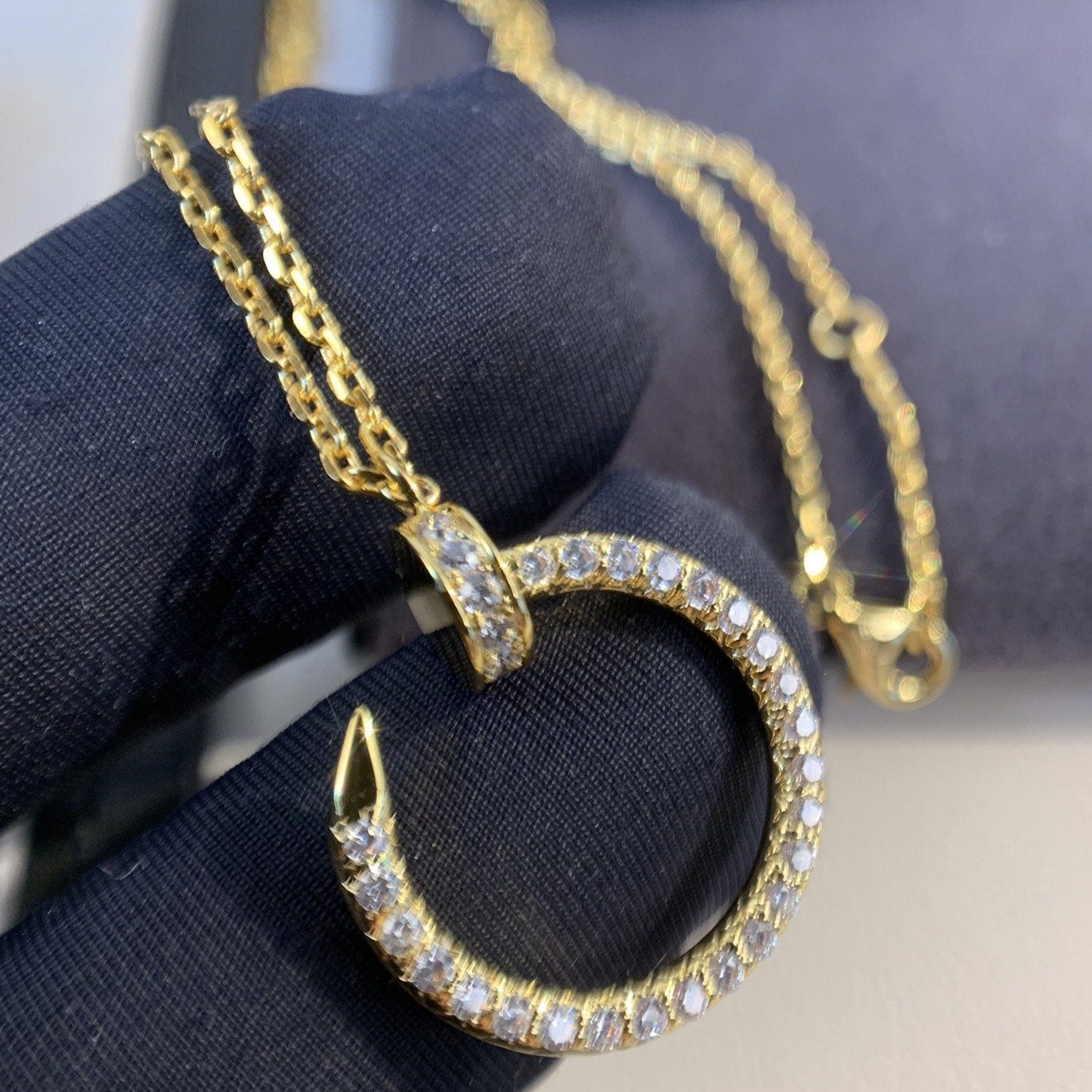 [Noble Aura jewelry]JUSTE NECKLACE GOLD DIAMONDS