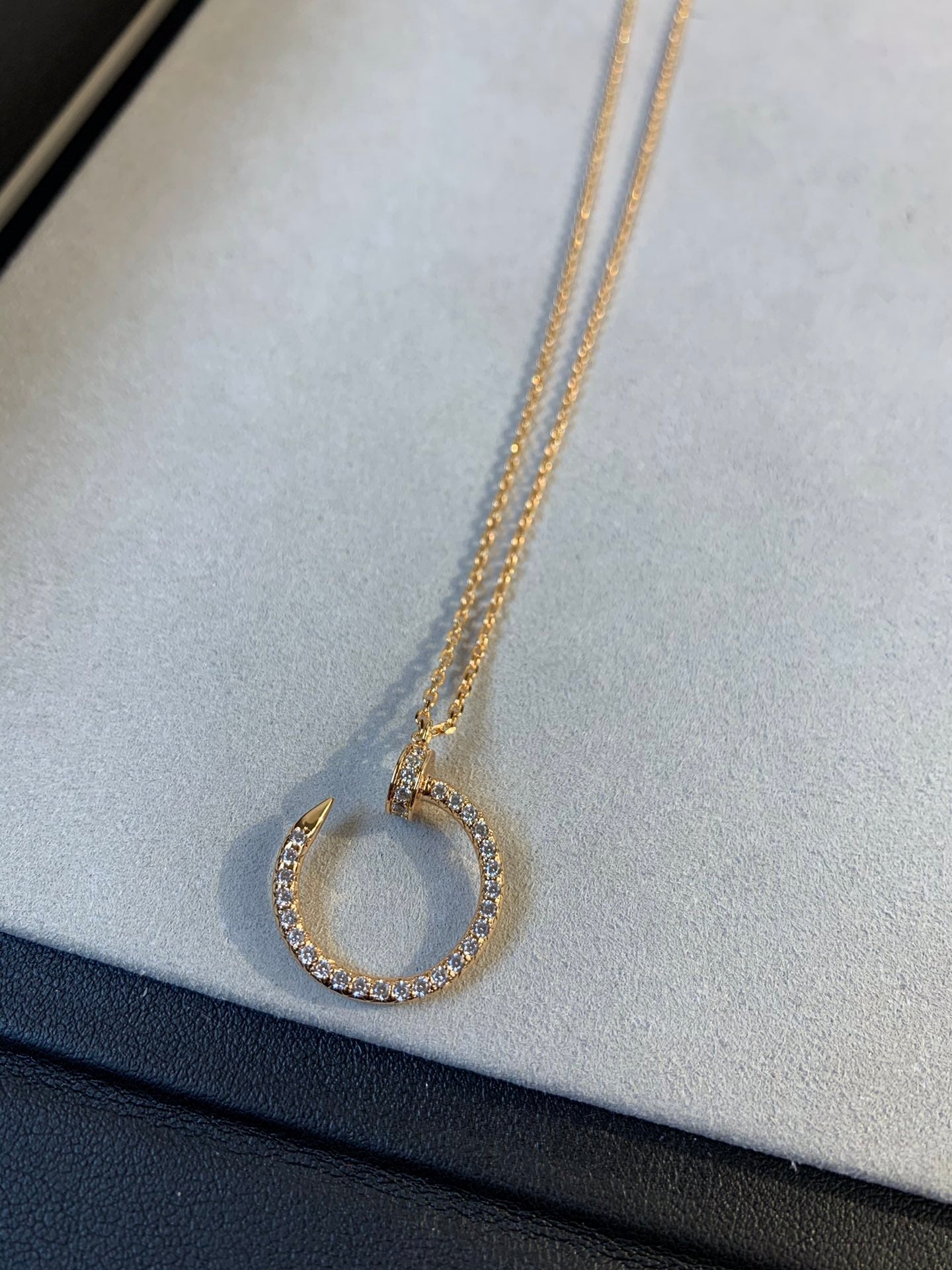 [Noble Aura jewelry]JUSTE NECKLACE PINK GOLD DIAMONDS