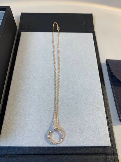 [Noble Aura jewelry]JUSTE NECKLACE PINK GOLD DIAMONDS