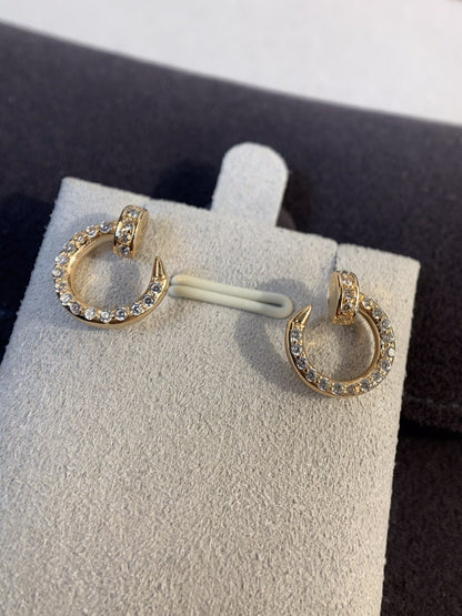 [Noble Aura jewelry]JUSTE EARRINGS GOLD DIAMONDS