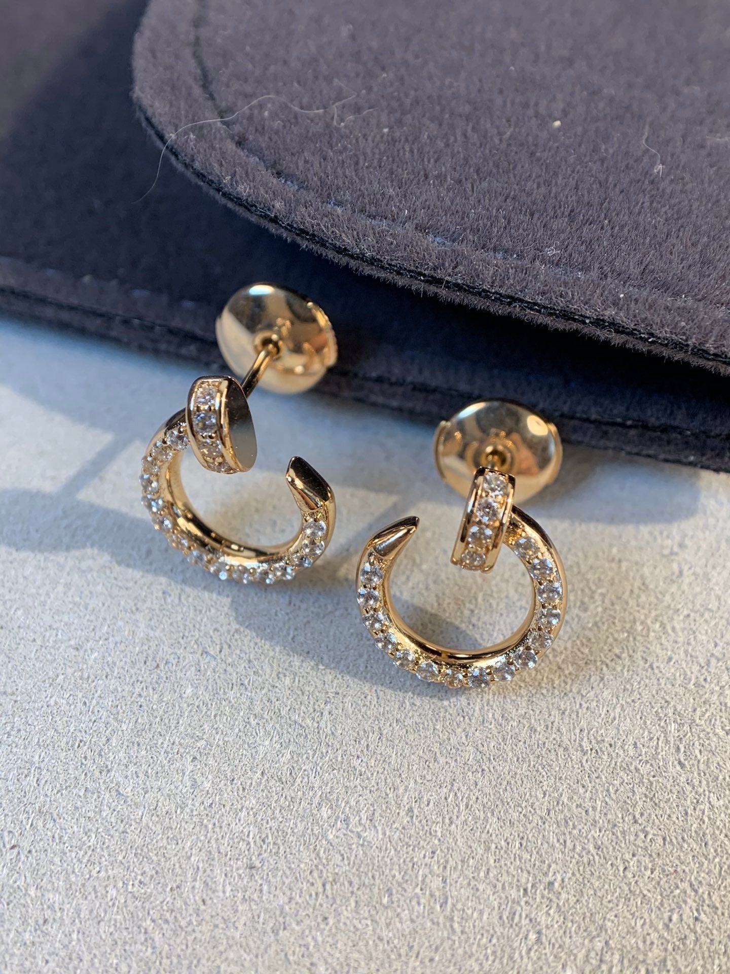 [Noble Aura jewelry]JUSTE EARRINGS GOLD DIAMONDS
