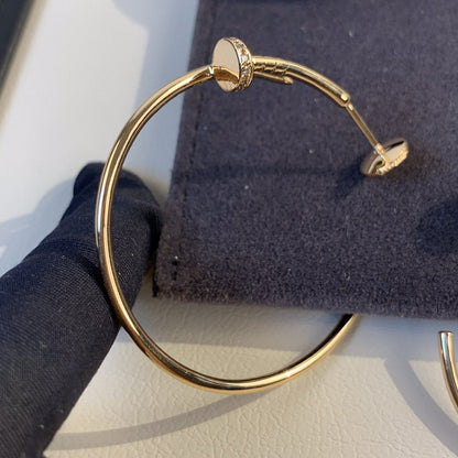 [Noble Aura jewelry]JUSTE EARRINGS GOLD DIAMONDS 1.8MM