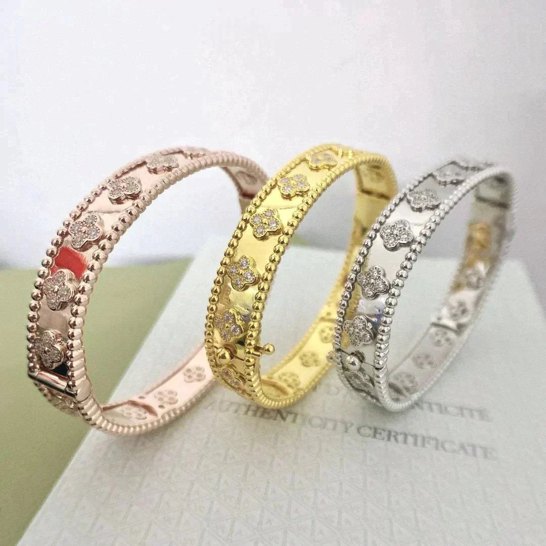 [Noble Aura jewelry]CLOVER BRACELET 8MM DIAMONDS