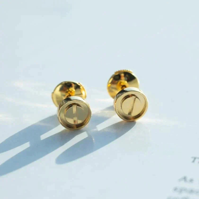 [Noble Aura jewelry]LOVE EARRINGS GOLD 10MM