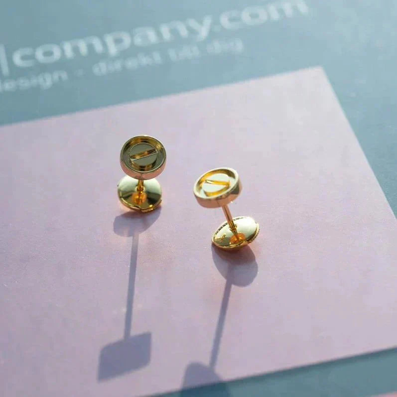 [Noble Aura jewelry]LOVE EARRINGS GOLD 10MM