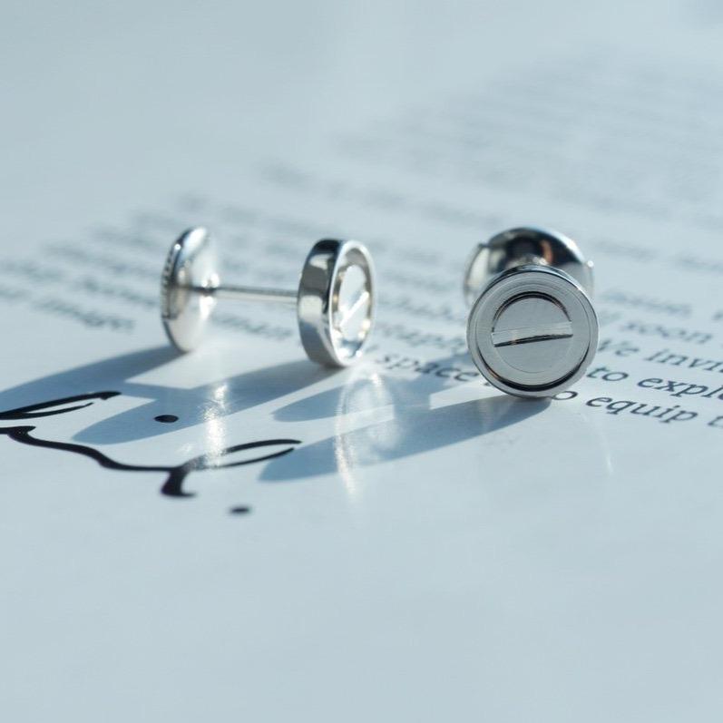 [Noble Aura jewelry]LOVE EARRINGS SILVER 10MM