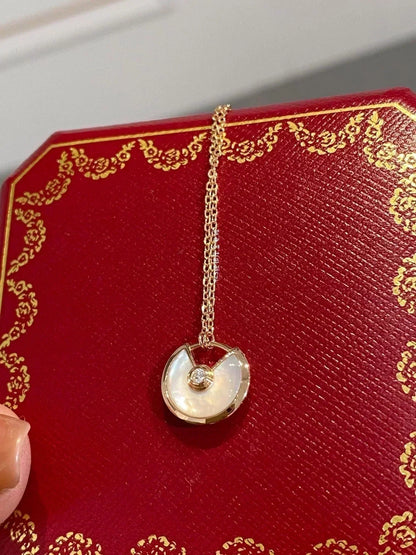 [Noble Aura jewelry]AMULETTE ROSE GOLD MOP NECKLACE