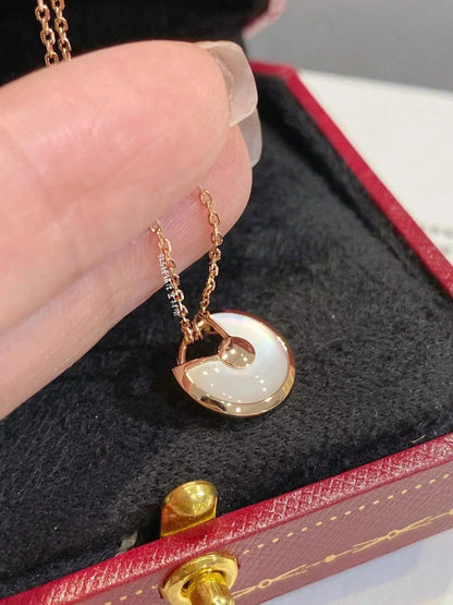 [Noble Aura jewelry]AMULETTE ROSE GOLD MOP NECKLACE
