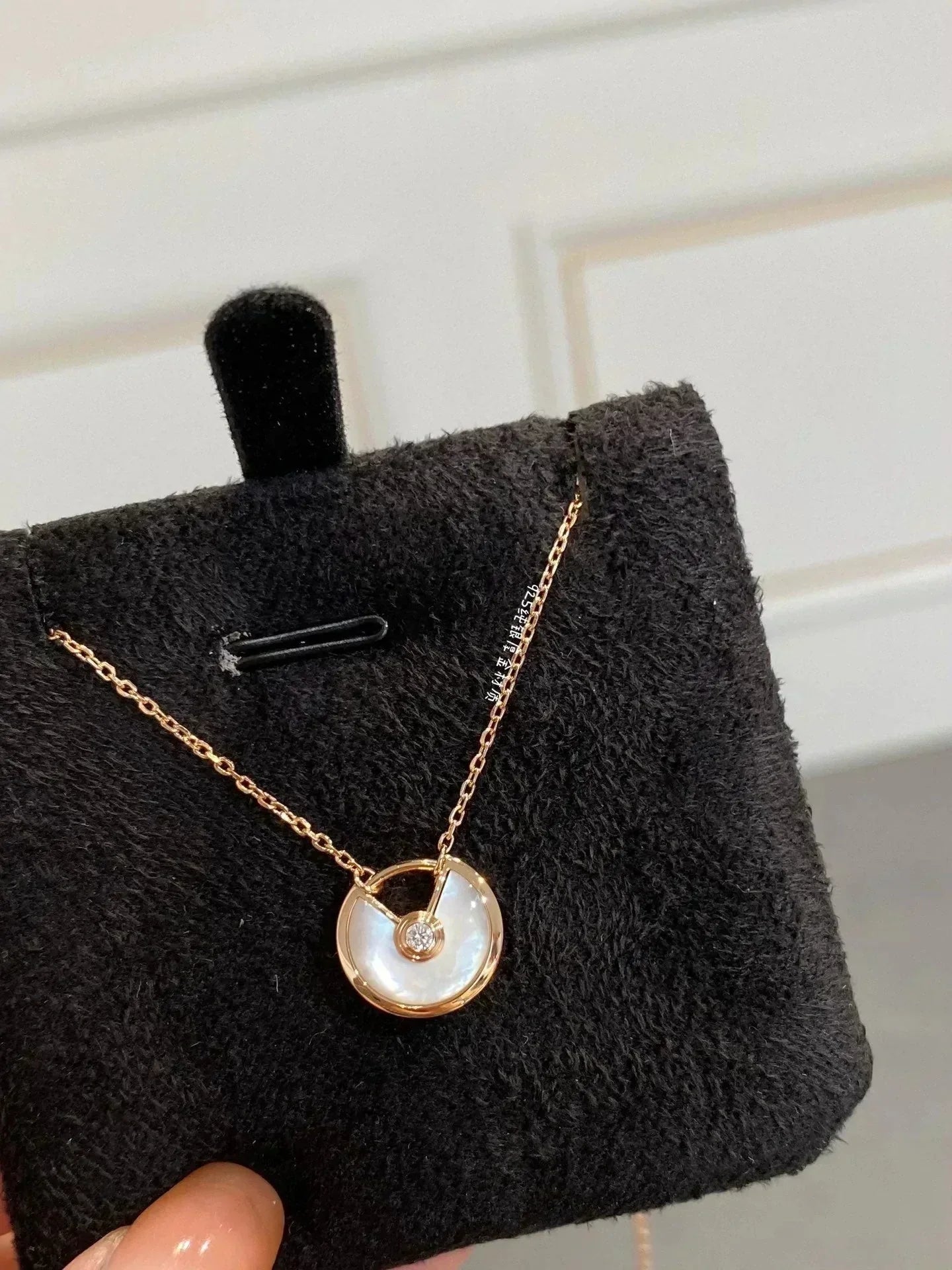 [Noble Aura jewelry]AMULETTE ROSE GOLD MOP NECKLACE
