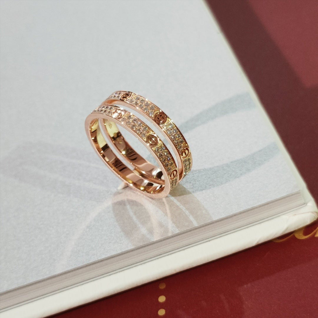[Noble Aura jewelry]LOVE RING 2.65MM DIAMOND