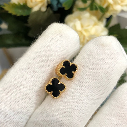 [Noble Aura jewelry]CLOVER MINI GOLD EARRINGS