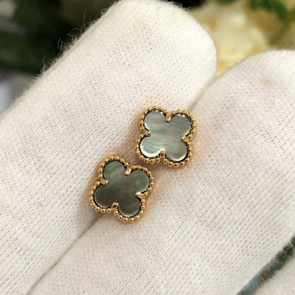 [Noble Aura jewelry]CLOVER MINI GOLD EARRINGS