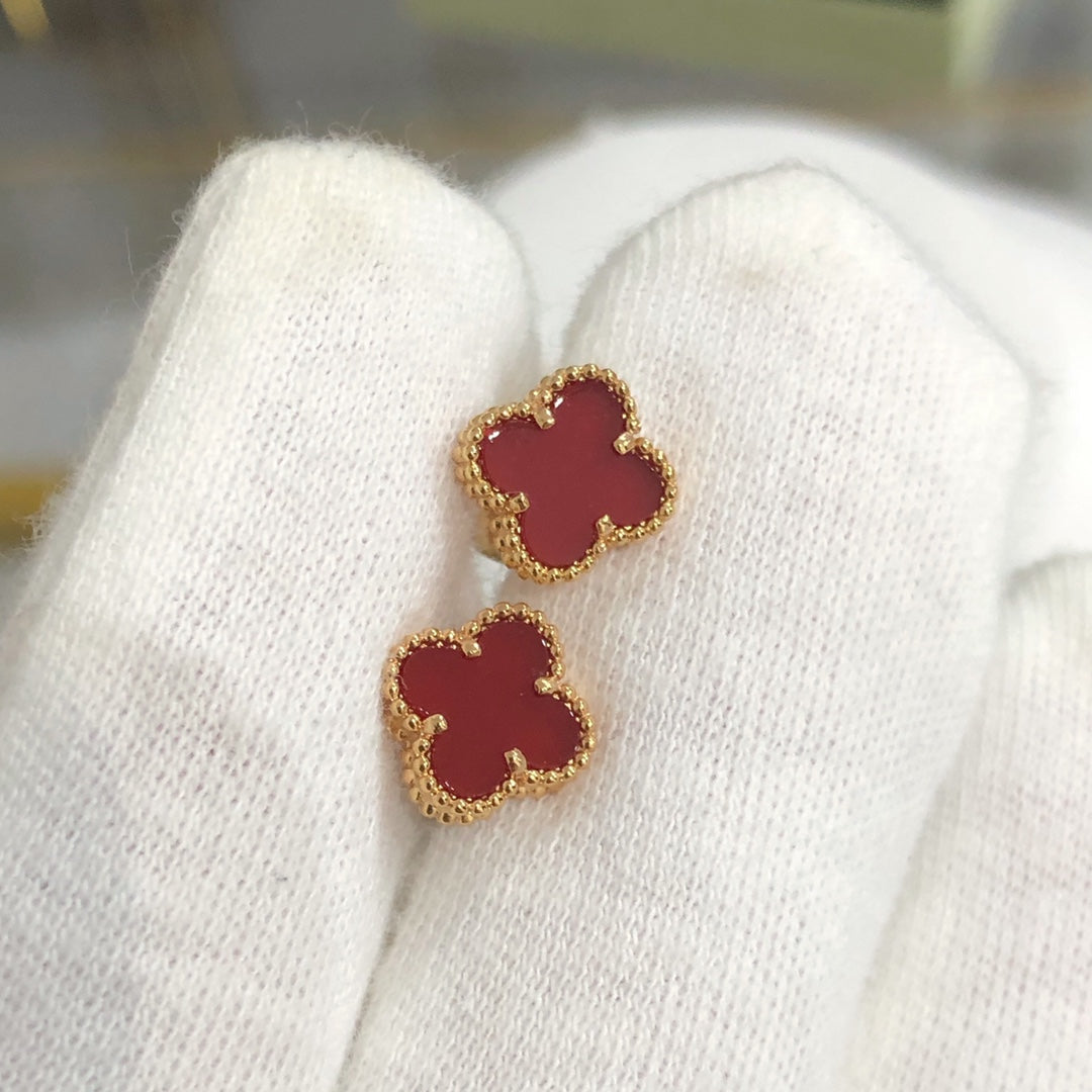 [Noble Aura jewelry]CLOVER MINI GOLD EARRINGS