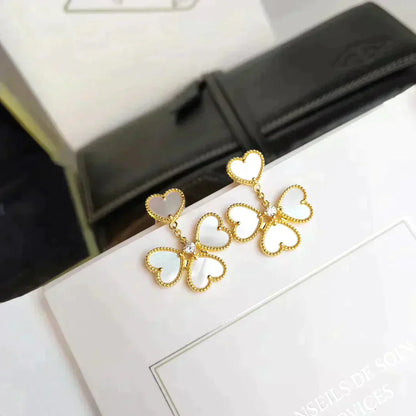 [Noble Aura jewelry]CLOVER SWEET WHITE MOP EARRINGS