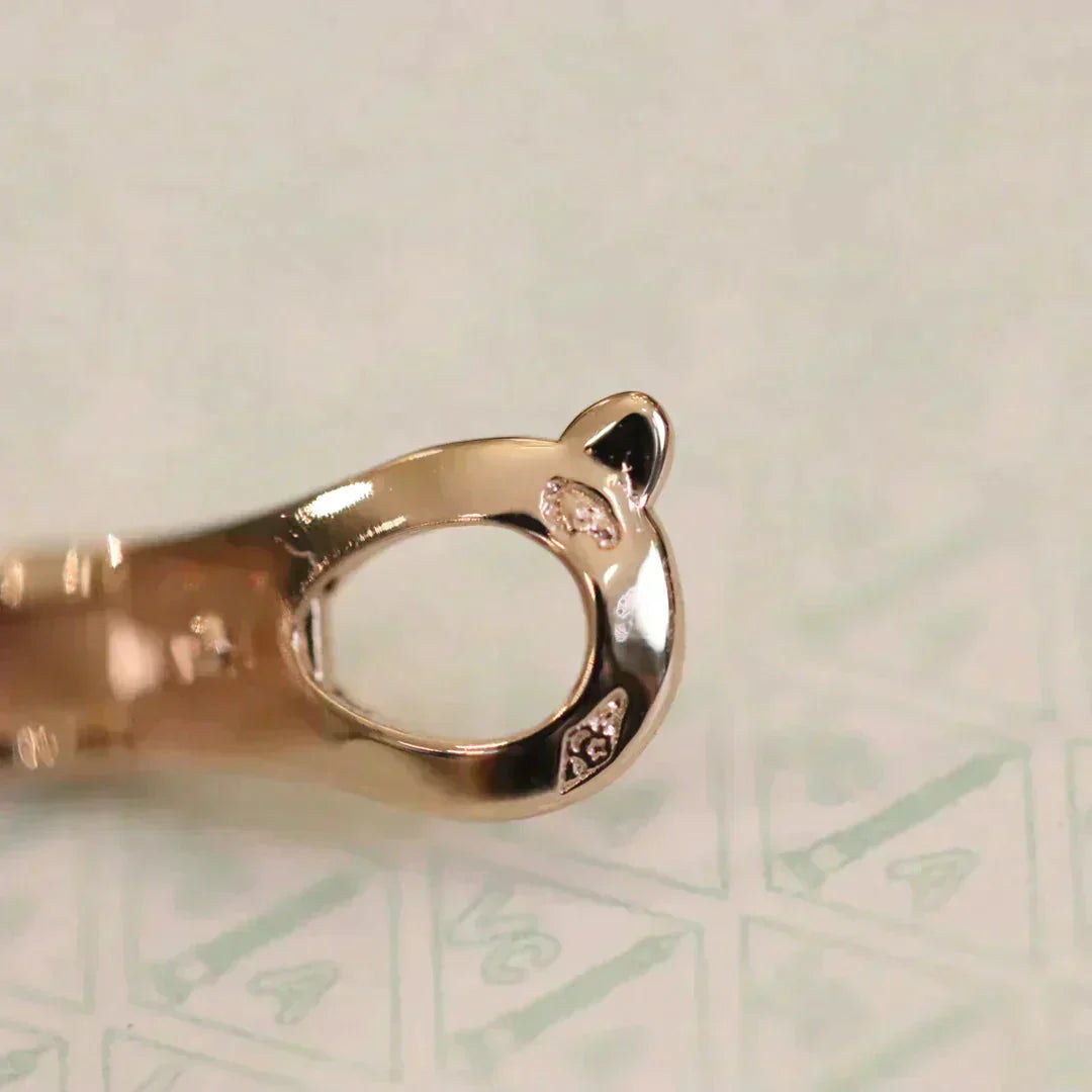 [Noble Aura jewelry]CLOVER MEDIUM 1 MOTIFS FUll DIAMOND EARRINGS