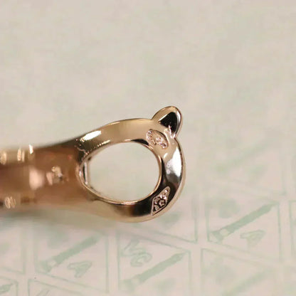 [Noble Aura jewelry]CLOVER MEDIUM 1 MOTIFS FUll DIAMOND EARRINGS