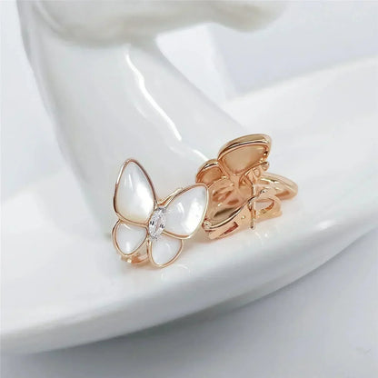 [Noble Aura jewelry]BUTTERFLY MOP DIAMOND EARRINGS