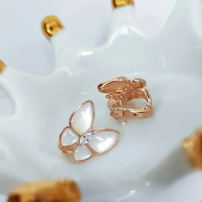 [Noble Aura jewelry]BUTTERFLY MOP DIAMOND EARRINGS