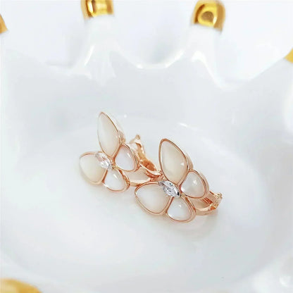 [Noble Aura jewelry]BUTTERFLY MOP DIAMOND EARRINGS
