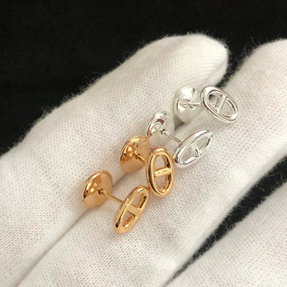 [Noble Aura jewelry]CHAINE SMALL EARRINGS GOLD AND SILVER