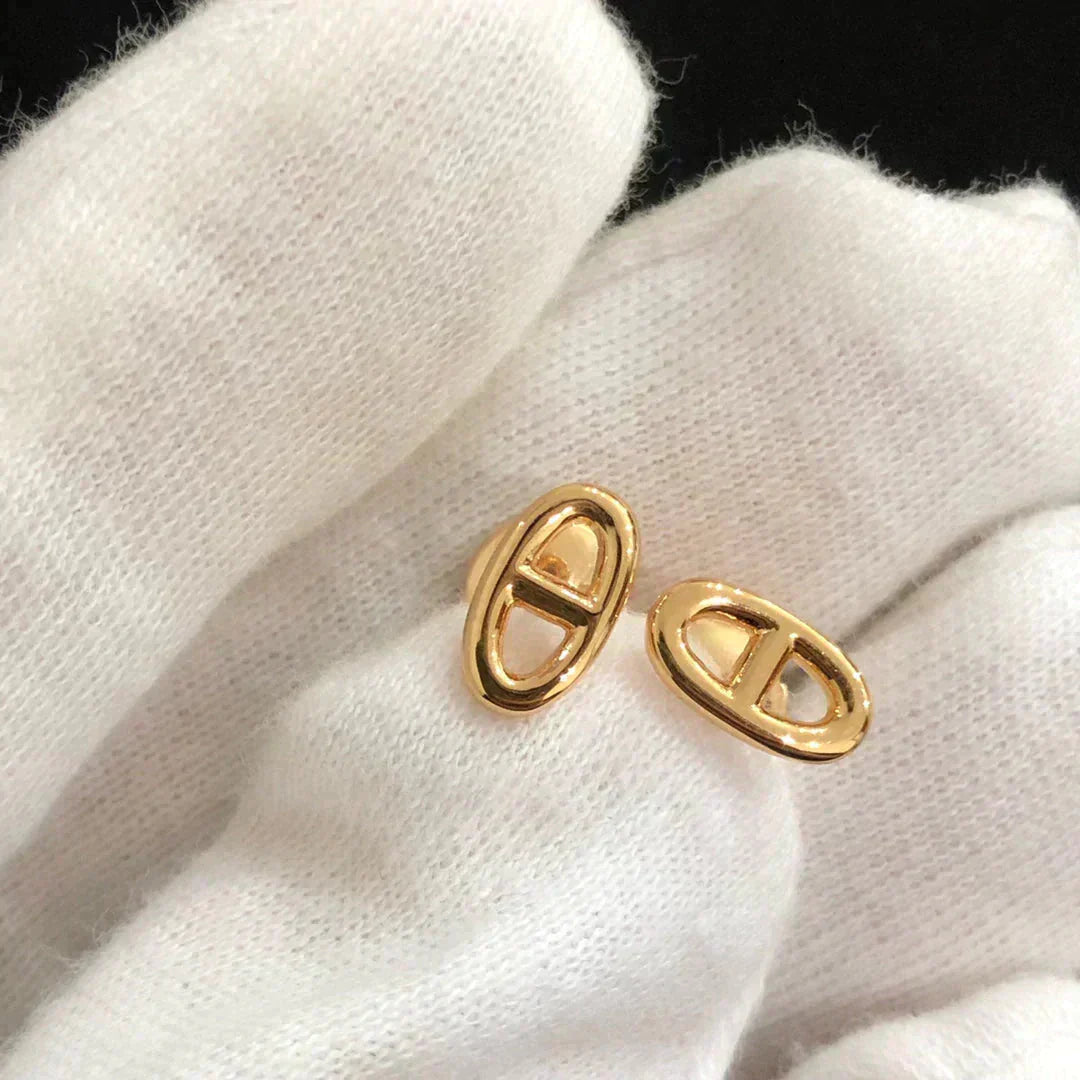 [Noble Aura jewelry]CHAINE SMALL EARRINGS GOLD AND SILVER