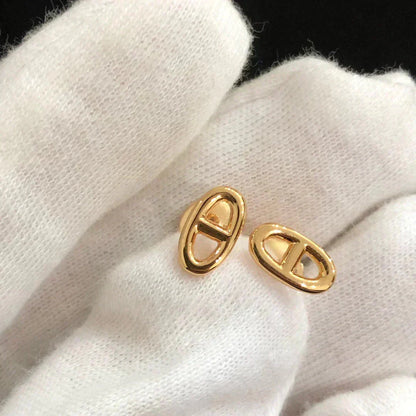 [Noble Aura jewelry]CHAINE SMALL EARRINGS GOLD AND SILVER