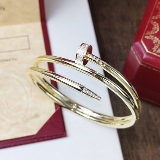 [Noble Aura jewelry]JUSTE BRACELET 3.5MM DOUBLE ROW DIAMOND