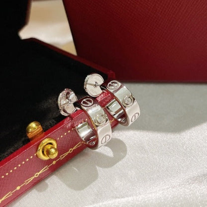 [Noble Aura jewelry]LOVE EARRINGS 5.7MM 2 DIAMONDS