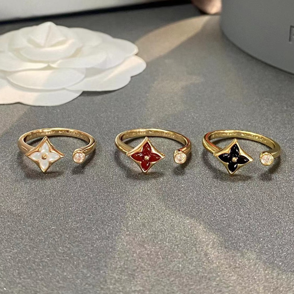 [Noble Aura jewelry]STAR 1 DIAMOND OPEN RING