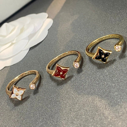 [Noble Aura jewelry]STAR 1 DIAMOND OPEN RING