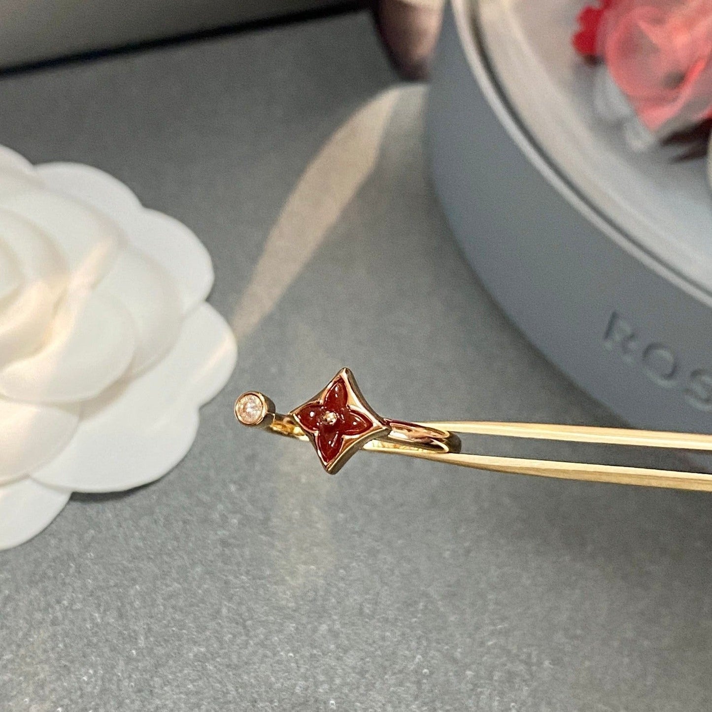 [Noble Aura jewelry]STAR 1 DIAMOND OPEN RING