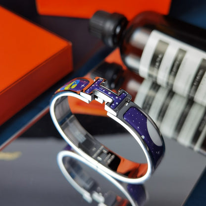 [Noble Aura jewelry]H STAR AND MOON BRACELET 12MM