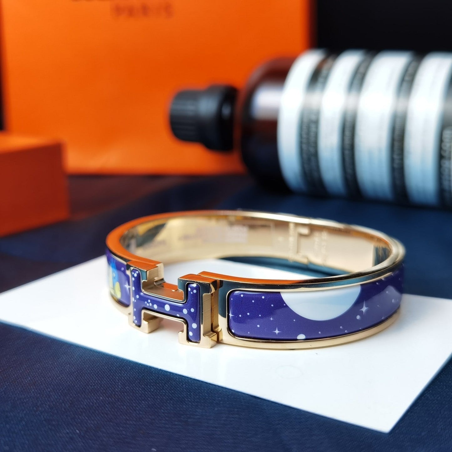 [Noble Aura jewelry]H STAR AND MOON BRACELET 12MM