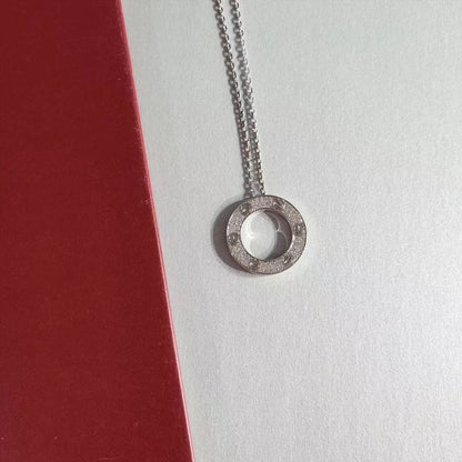 [Noble Aura jewelry]LOVE NECKLACE ADJUSTABLE SILVER