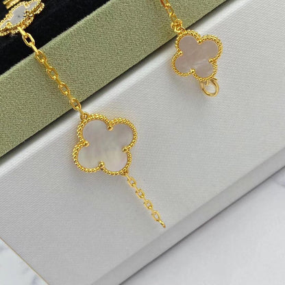 [Noble Aura jewelry]MAGIC CLOVER MOP GOLD BRACELET 5 MOTIFS