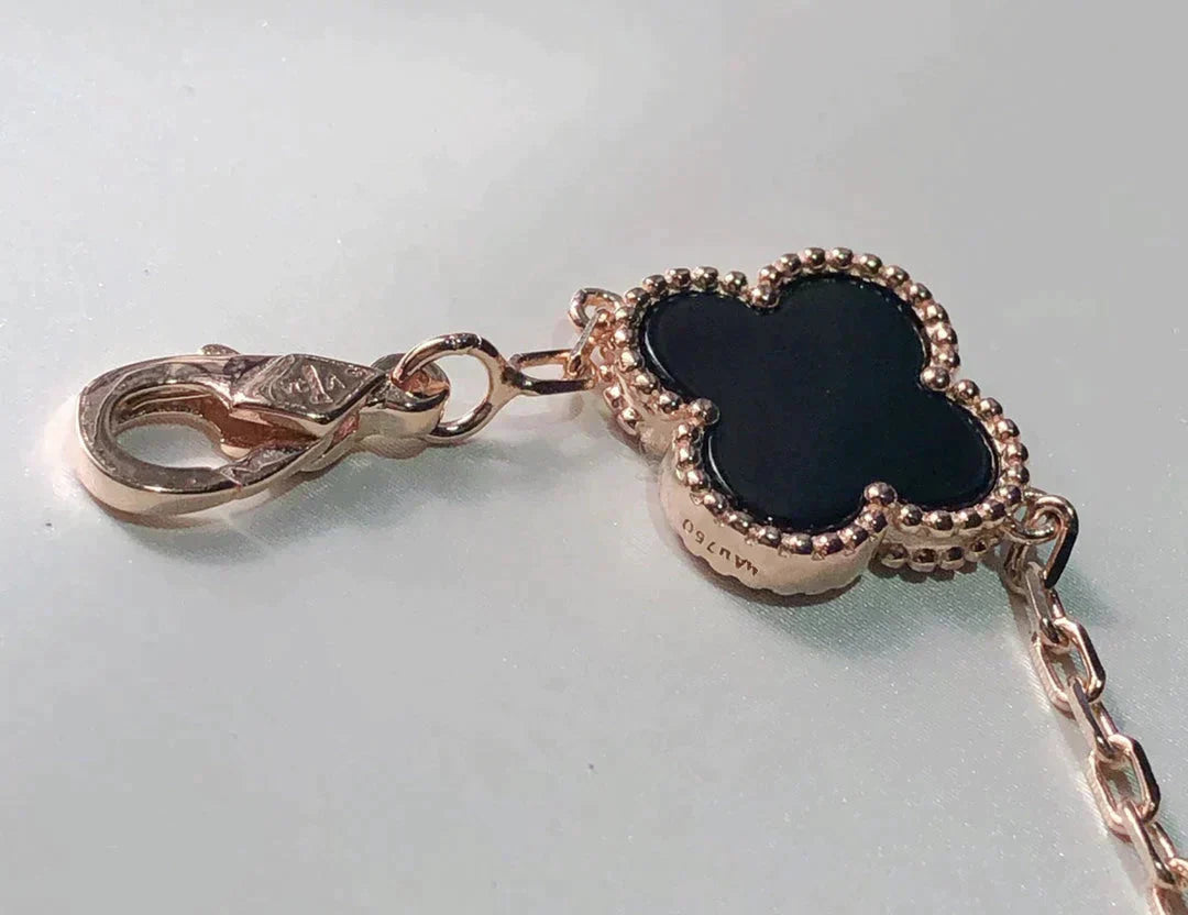 [Noble Aura jewelry]CLOVER 5 MOTIFS MULTICOLOR  BRACELET