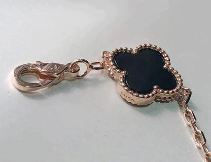 [Noble Aura jewelry]CLOVER 5 MOTIFS MULTICOLOR BRACELET