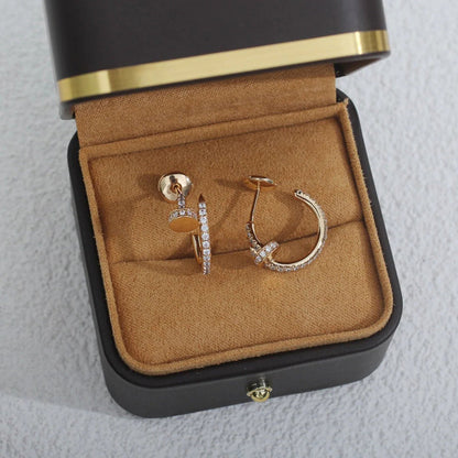 [Noble Aura jewelry]JUSTE FULL DIAMOND SMALL EARRINGS