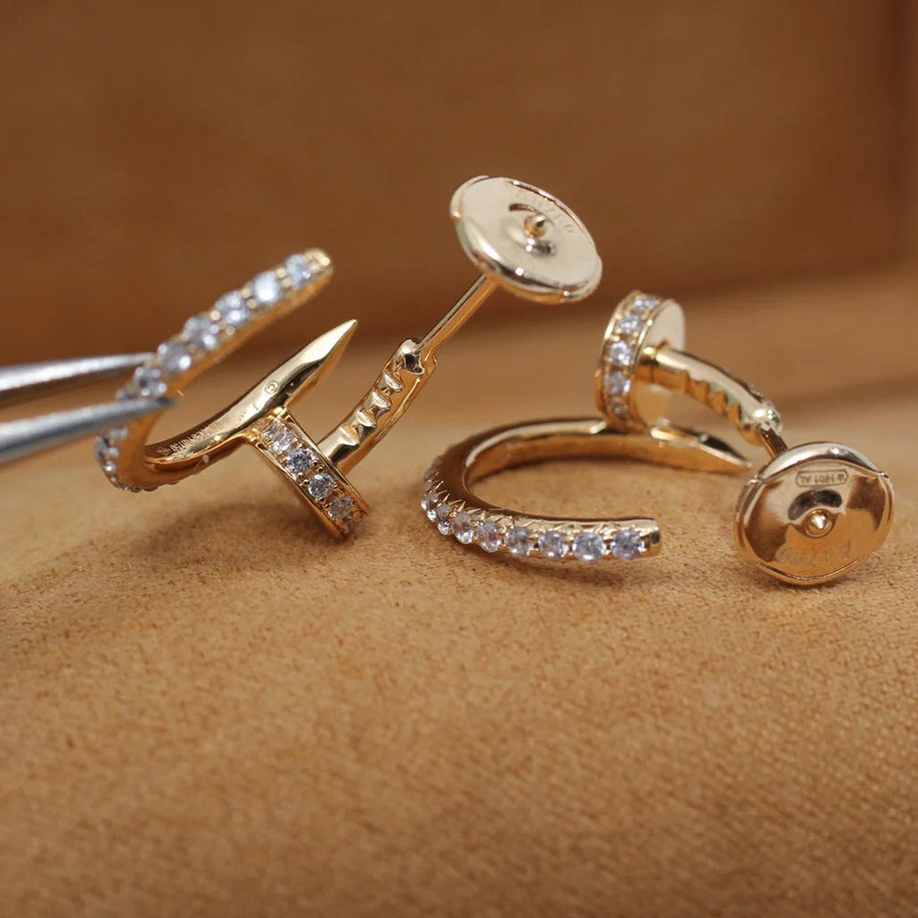 [Noble Aura jewelry]JUSTE FULL DIAMOND SMALL EARRINGS