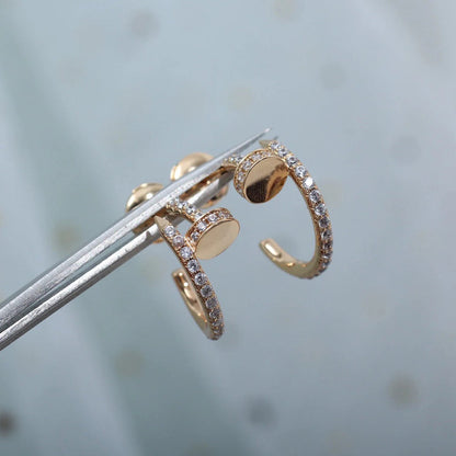 [Noble Aura jewelry]JUSTE FULL DIAMOND SMALL EARRINGS