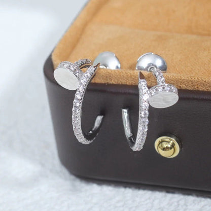 [Noble Aura jewelry]JUSTE FULL DIAMOND SMALL EARRINGS